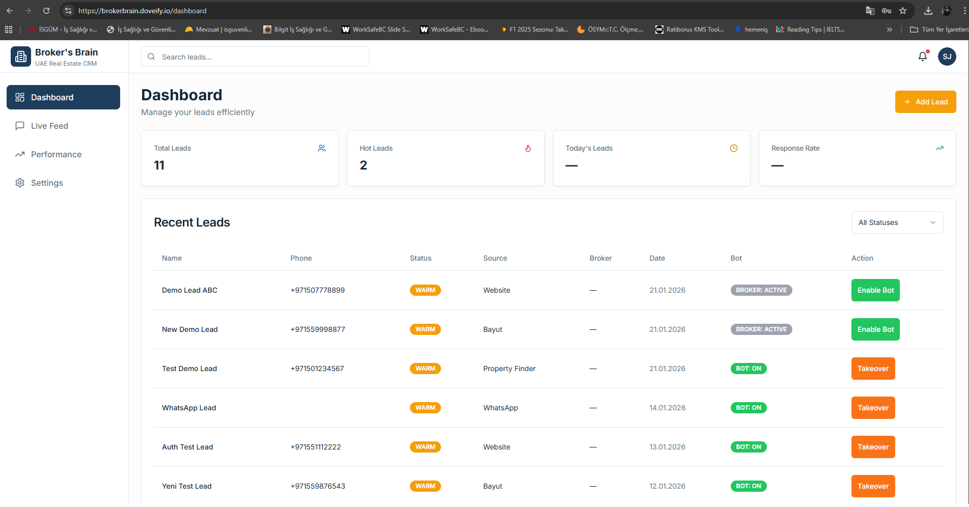 Broker's Brain Dashboard
